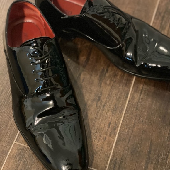 Hugo boss mens 8.5 dress shoe patent leather main image 4
